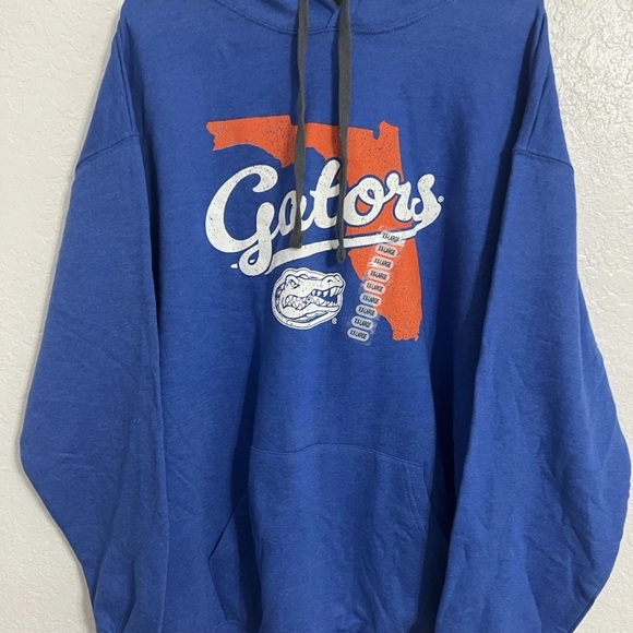 Florida Gators Hoodie Mens Multi Size Football Blue Pullover Sweatshirt NWT $30 - Picture 1 of 7